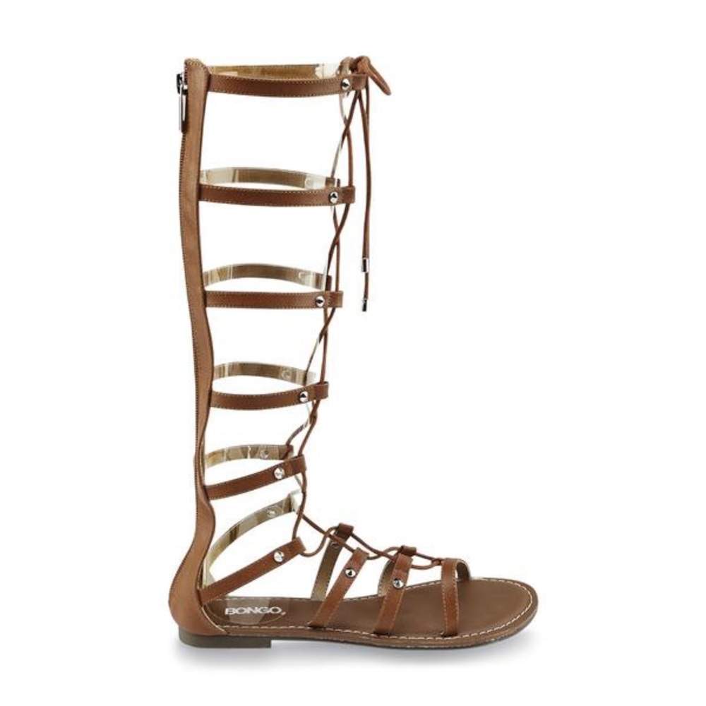 Cognac tall gladiator sandals - Size 8